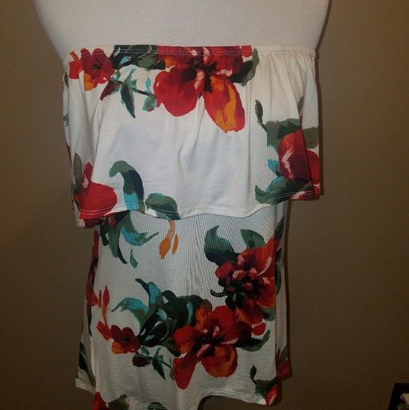 🌺HOST PICK🌺Off the Shoulder Floral Print Top - Picture 2 of 2